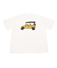 【ANTIQUAGOLF×STCH】UNISEX（ユニセックス）back print tee-white