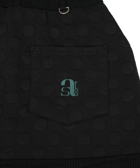 【ANTIQUAGOLF×STCH】dot mini skirt-black
