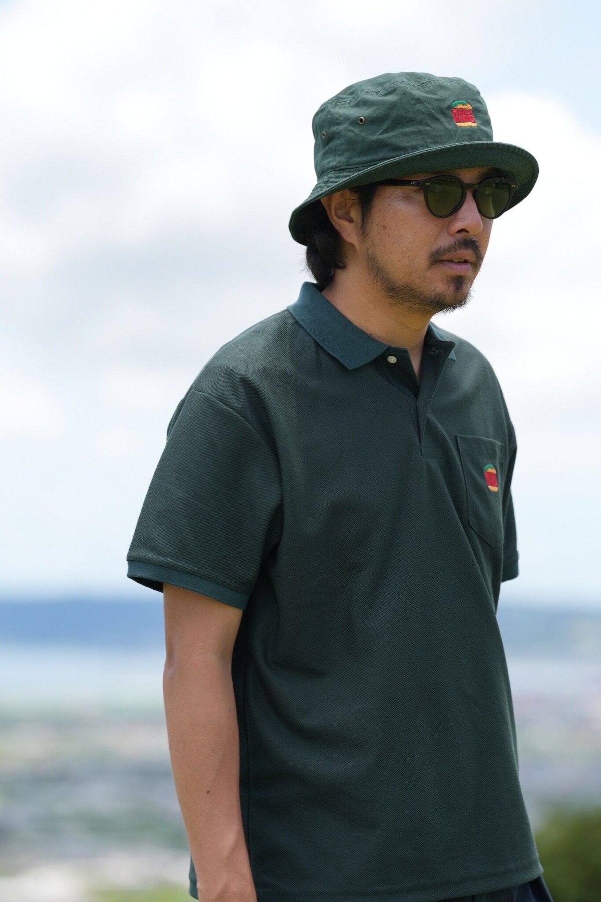 BUNKER KING ポロシャツ ダークグリーン BUNKER KING POLO SHIRT🍔 7月21日（木）20時より販売開始