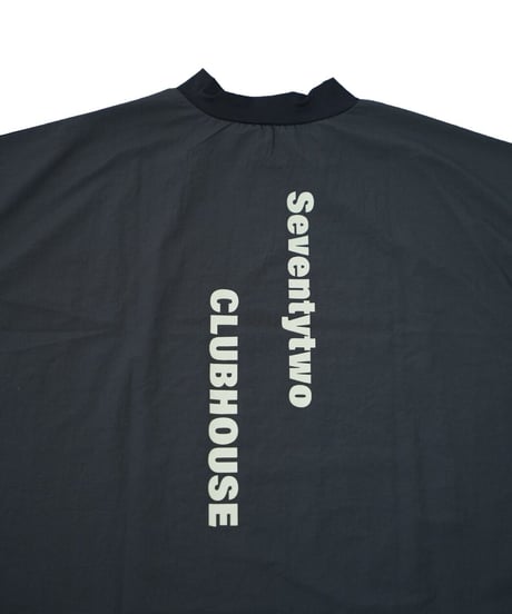【ANTIQUAGOLF×STCH】UNISEX（ユニセックス）piping mock neck-black