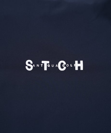 【ANTIQUAGOLF×STCH】UNISEX（ユニセックス）ribbed coler tops-navy