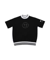【 ANTIQUAGOLF×STCH 】backcolor mockneck tops-black