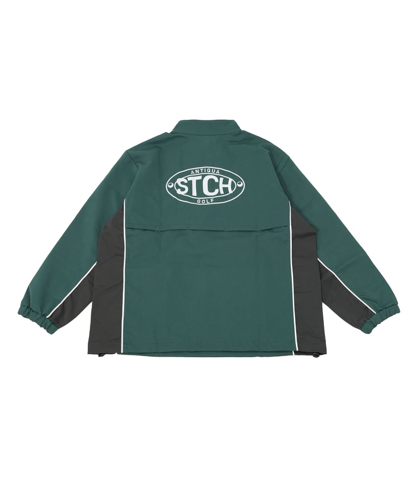 ANTIQUAGOLF×STCH】 Half Zip LOGO Tops-green | 【