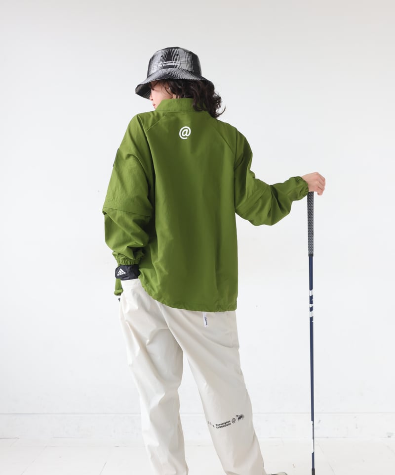ANTIQUAGOLF×STCH 】regen 2waypullover-khaki |