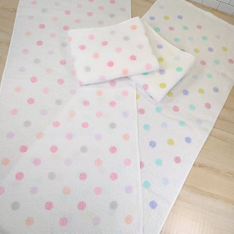 【水玉ページ】 Dots×Dots!（ピンク＆グリーン）ドット（水玉）柄- 布・生地の