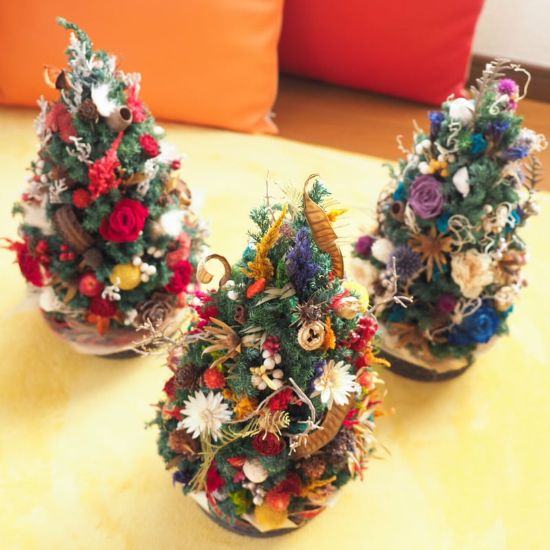ドライフラワーのクリスマスツリー M | Kaguwa
