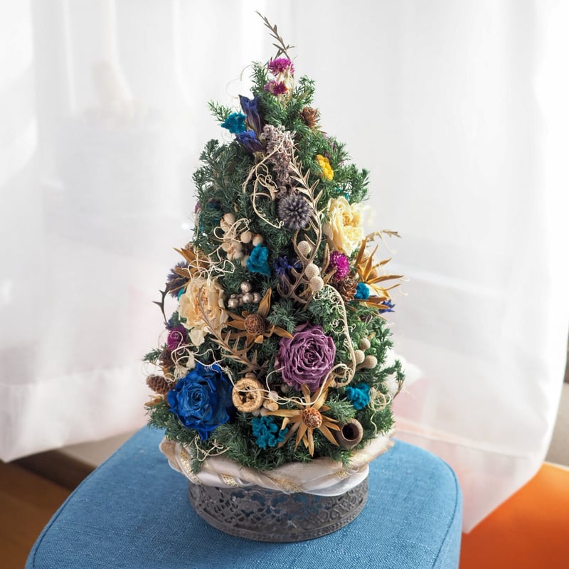 ドライフラワーのクリスマスツリー M | Kaguwa
