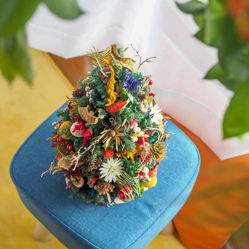 ドライフラワーのクリスマスツリー M | Kaguwa