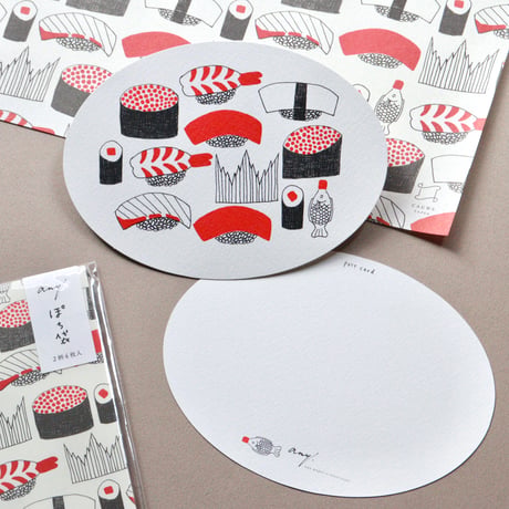 SUSHI　ダイカットポストカード