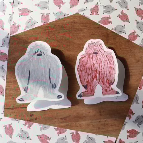 YETI (イエティ)ダイカットポストカード