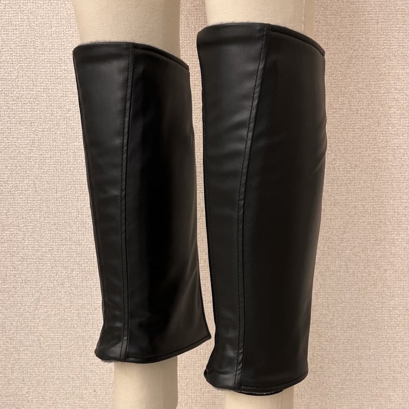 ブーツみたいなレッグウォーマー（ブラック） | studio fuku