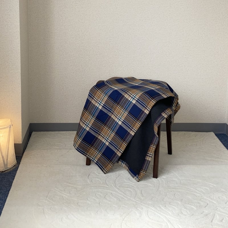 実物大パターン＆作り方 □ひざ掛け（二重／額縁仕立て） | studio fuku