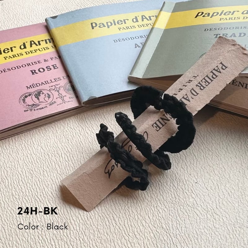 ヘアゴム No.50 ヘアゴム ブラック 太さ約4mm 外径約50mm 10本販売 #2 : with-the