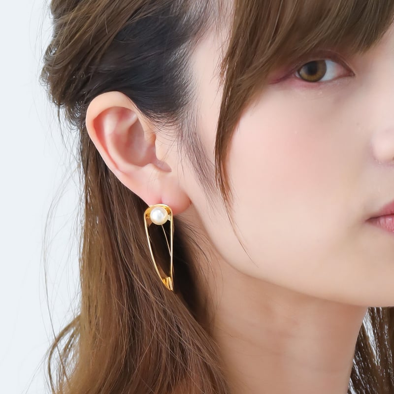 パール フープピアス 359P パールフープピアス | seasukii