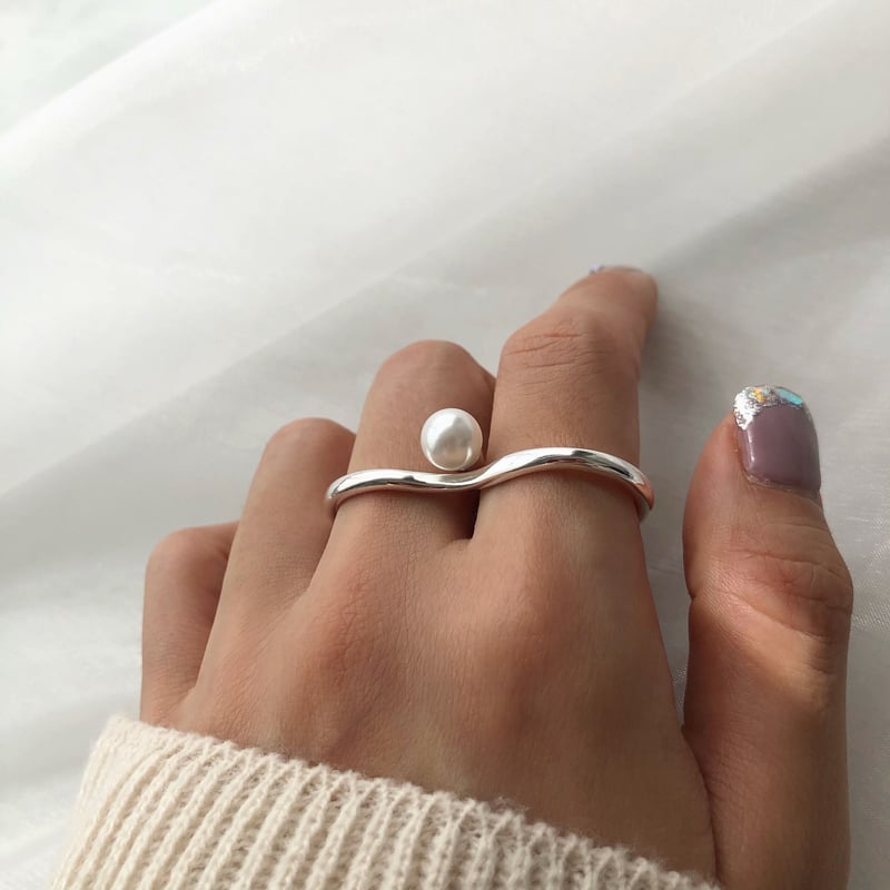 232R pearlダブルフィンガーリング | seasukii