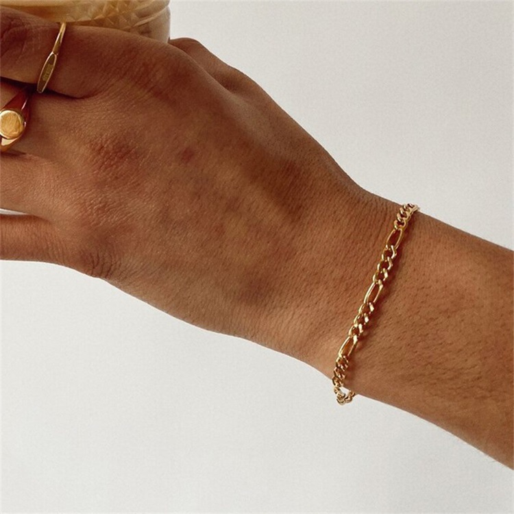 60s~70s 14k gold フィガロチェーン ブレスレット 69B フィガロチェーンブレスレット | seasukii