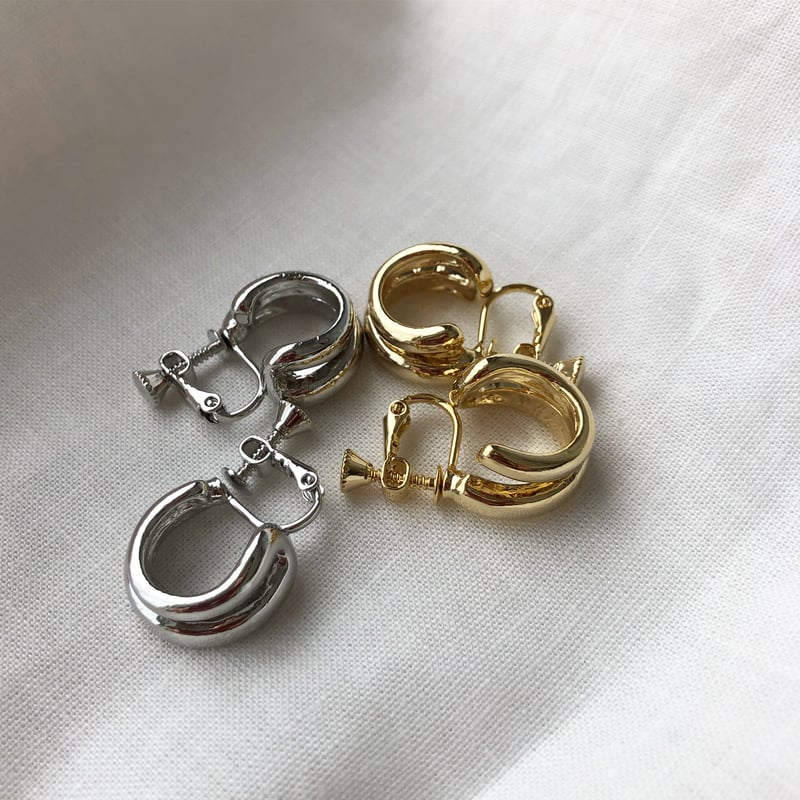 131E ダブルフープイヤリング | seasukii 131E ダブルフープイヤリング | seasukii