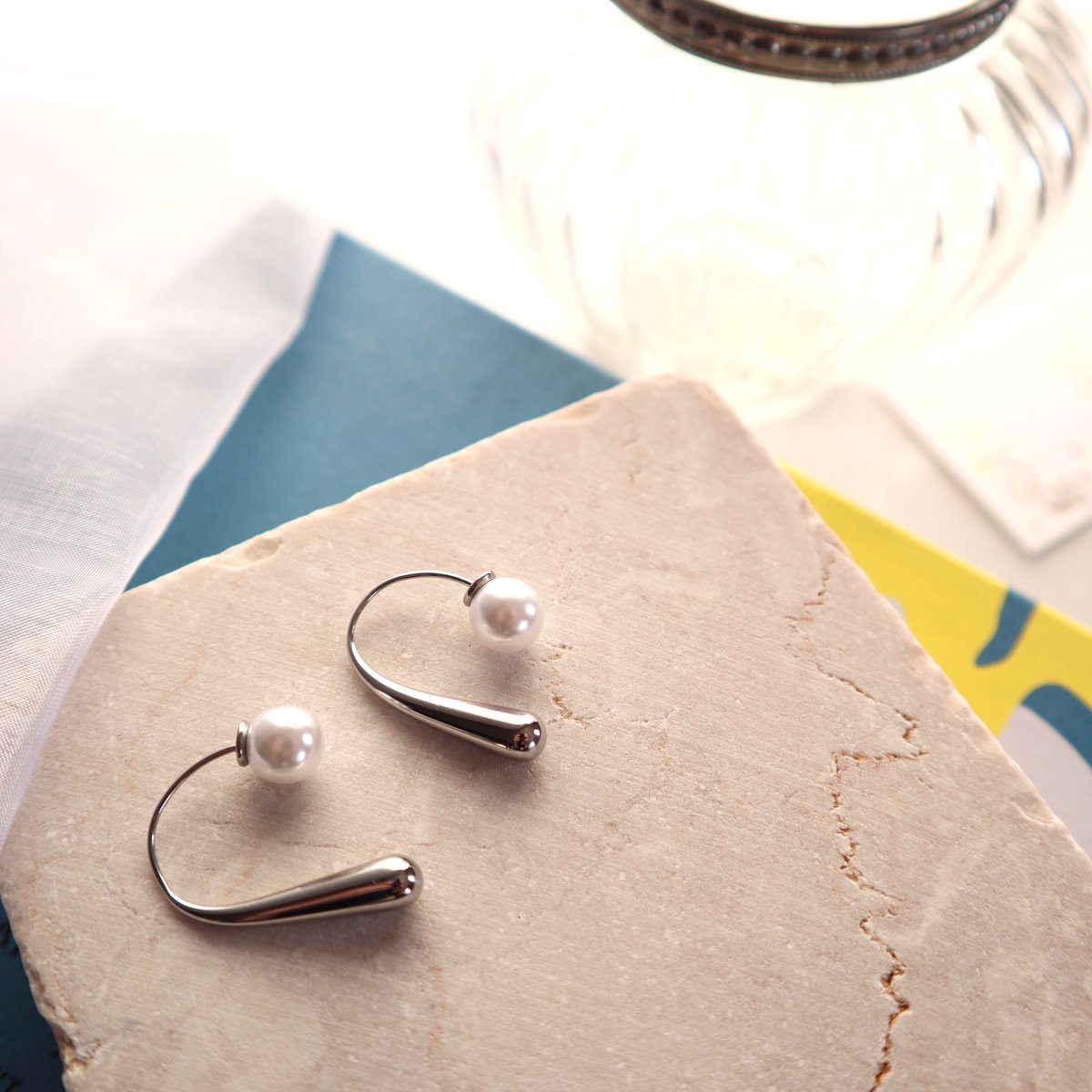 369P パールティアドロップピアス | seasukii