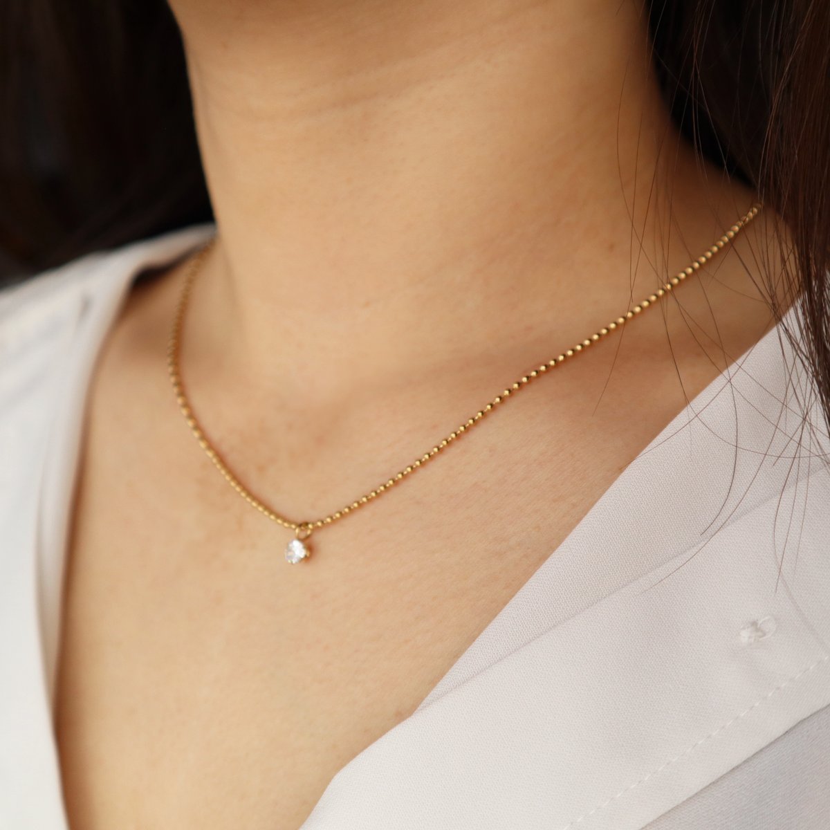 再入荷】193N ステンレスジルコニアトップネックレス☆JO1白岩