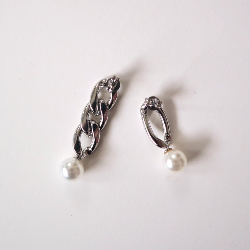 383P ステンレスパールピアス ⭐︎ &TEAM MAKIさん着用 | seasukii