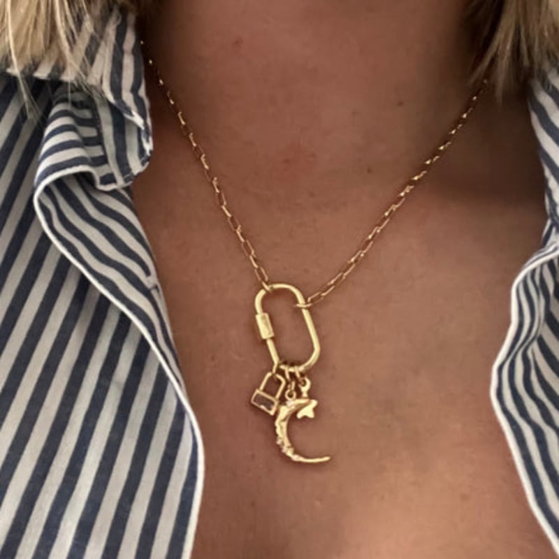 chopovalowena カラビナネックレス Chopova Lowena ダイス ペンダント ネックレス | シルバートーン