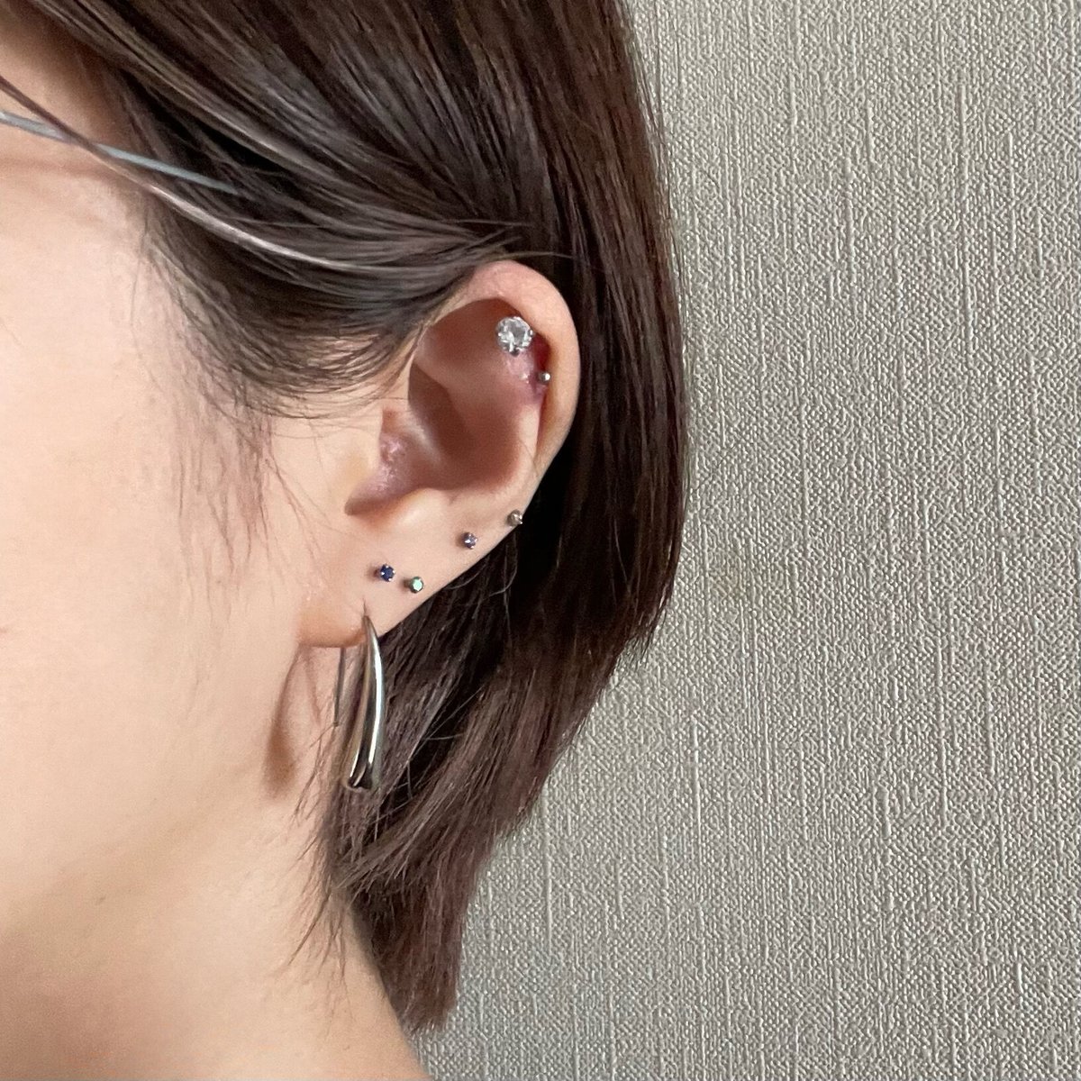 PLUIE ティアドロップピアス ティアドロップ ピアス - PLUIE