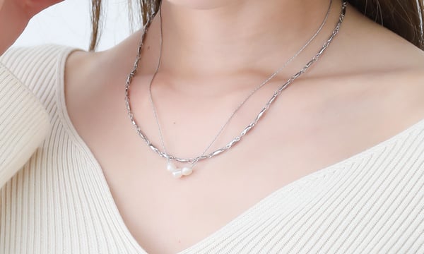 美品♡神秘的な輝き♡華真珠♡ダイヤモンドカット♡プラチナ♡パールピアス deepjewels35