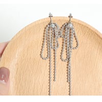 430P　チェーンリボンピアス