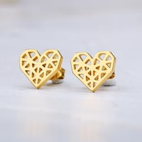 421P　透かしheartピアス