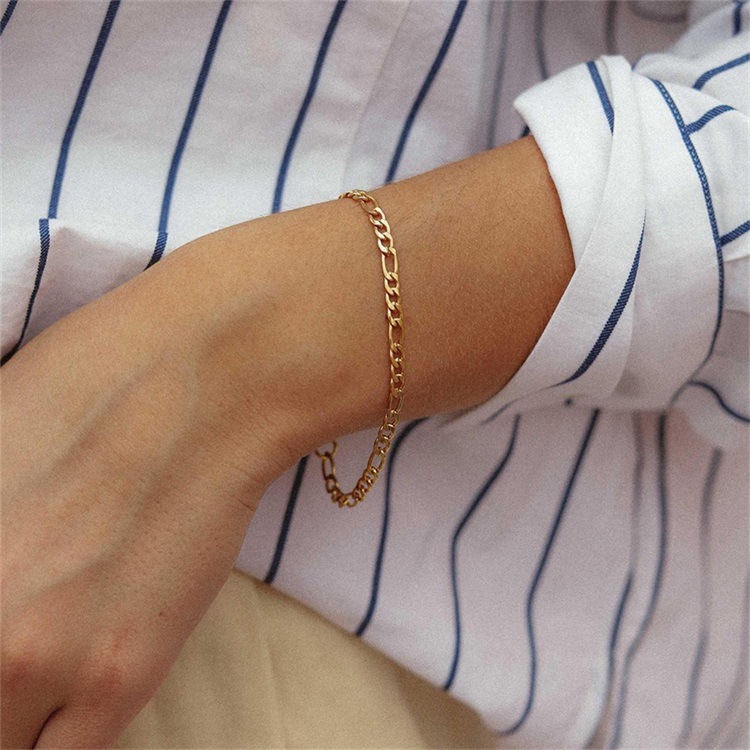60s~70s 14k gold フィガロチェーン ブレスレット 69B フィガロチェーンブレスレット | seasukii