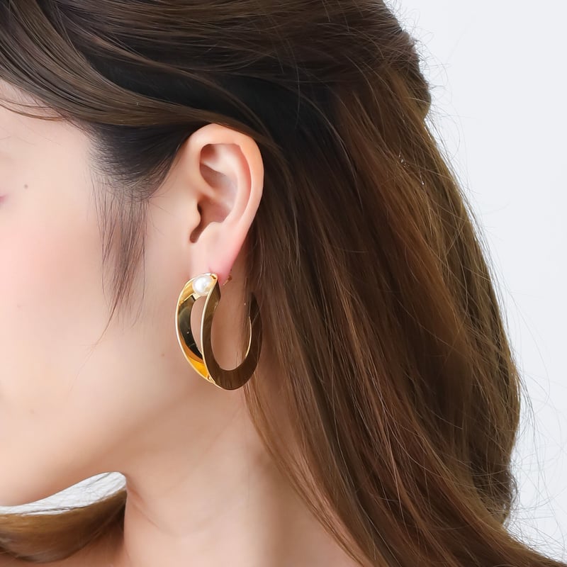 359P パールフープピアス | seasukii