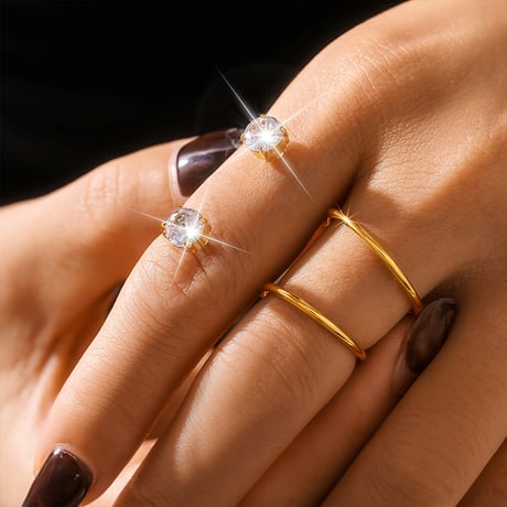 Double finger ring ダブル フィンガー リング ASAMIFUJIKAWA アサミ