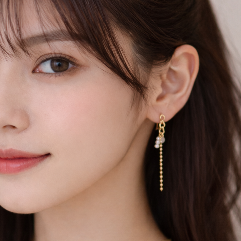 461P アシンメトリーピアス | seasukii