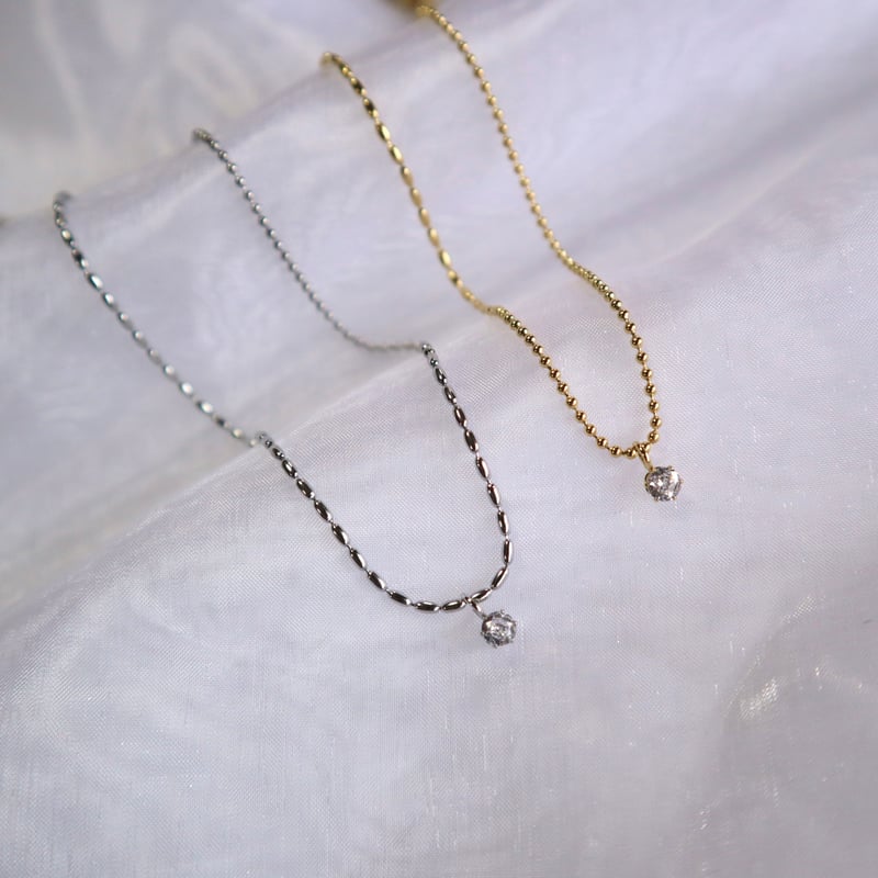 ♡♡さま専用　ネックレス 再入荷】193N ステンレスジルコニアトップネックレス☆JO1白岩瑠姫さん