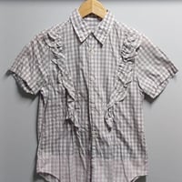 90’s Wrangler X-LONG TAILS ボーダー ライン シャツ