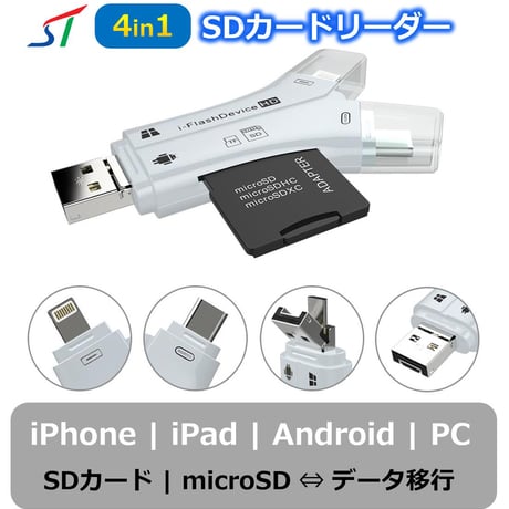 4in1SDカードリーダー　NK-908