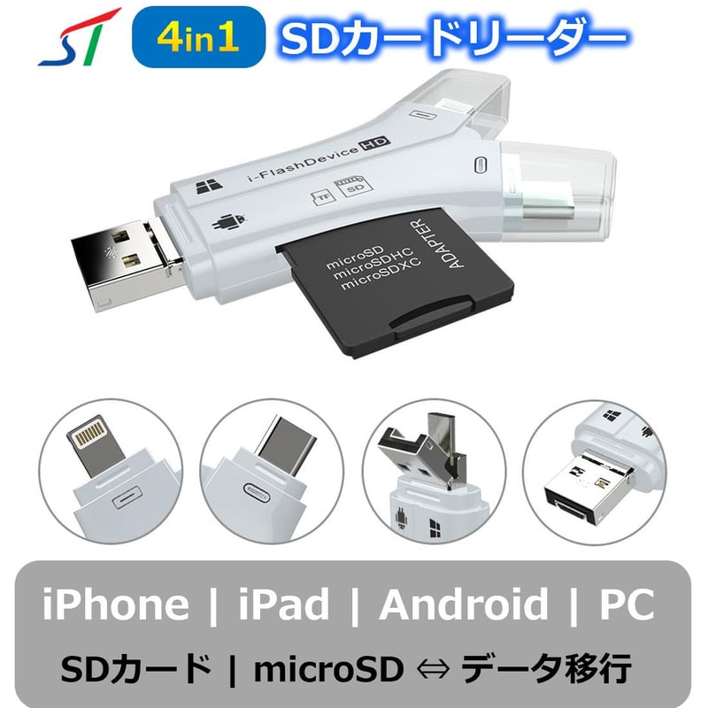 4in1SDカードリーダー NK-908 | ソシアルテックSTORES