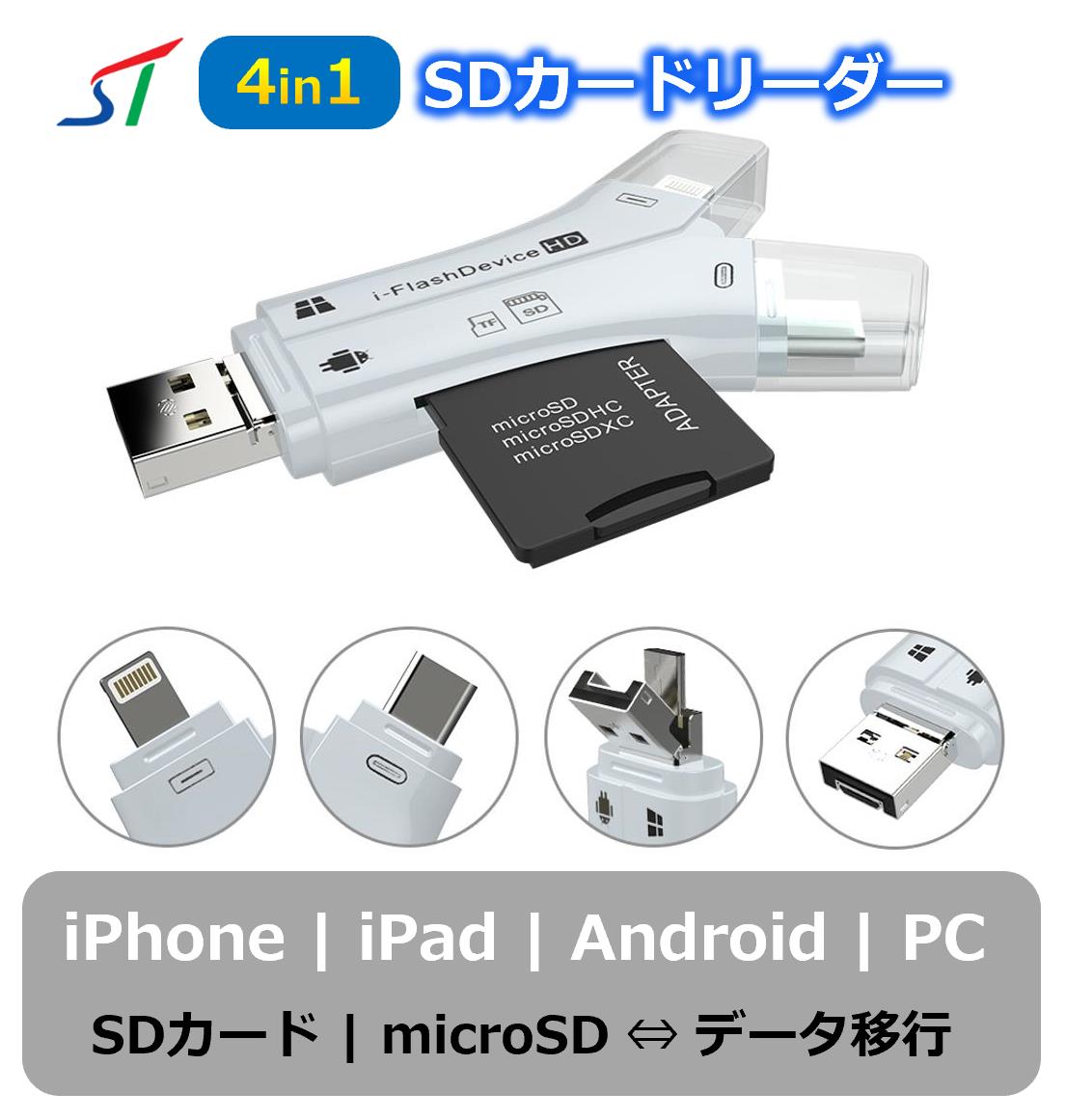 4in1SDカードリーダー NK-908 | ソシアルテックSTORES