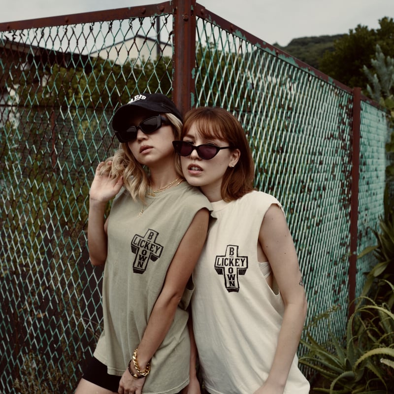 vintage dog tank （ホワイト） | LICKEY BROWN