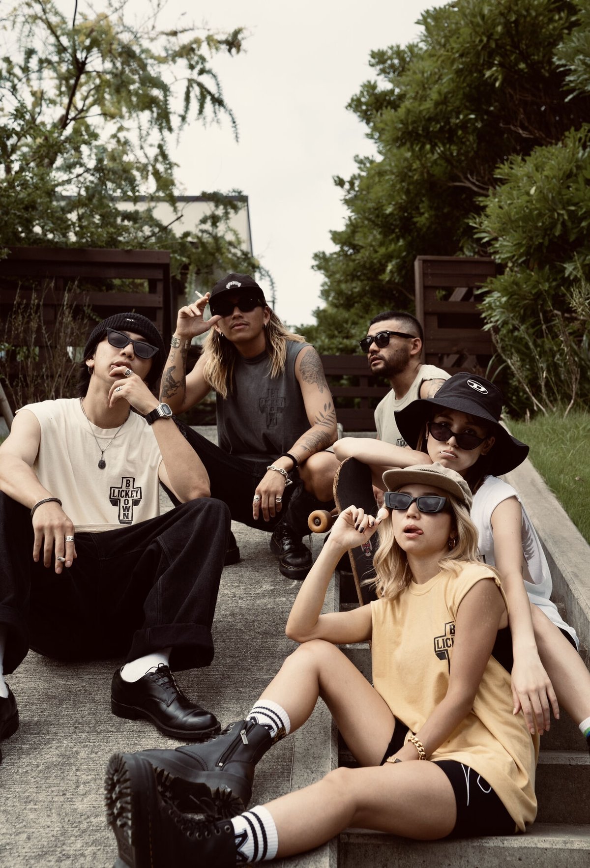 vintage dog tank （ホワイト） | LICKEY BROWN