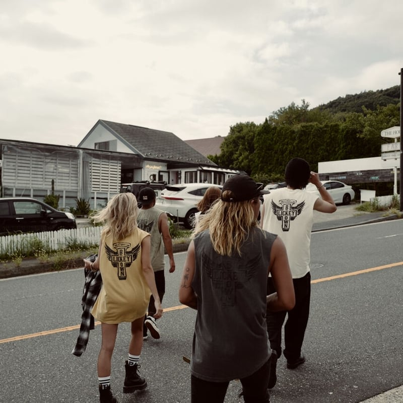 vintage dog tank （ホワイト） | LICKEY BROWN