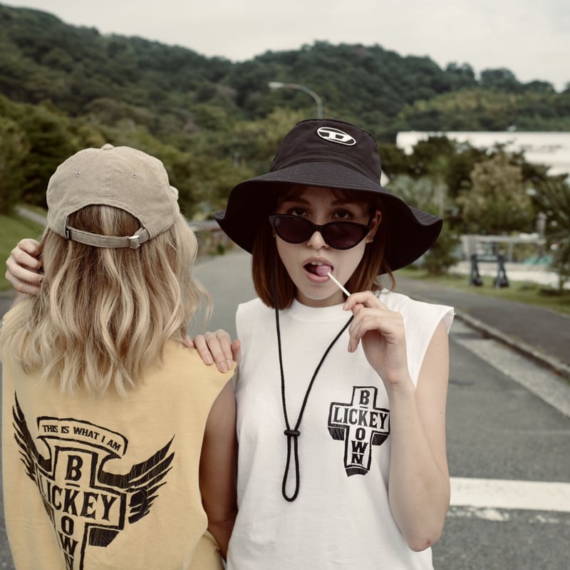 vintage dog tank （ホワイト） | LICKEY BROWN