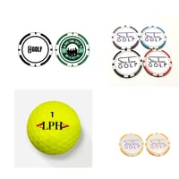 【お得】ALPHA(アルファ)ソーラーイエロー 1ダース Sho-Time Golf グッズセット1個