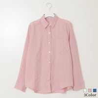 シェル調ボタンリネンシャツ[14923320]capricious