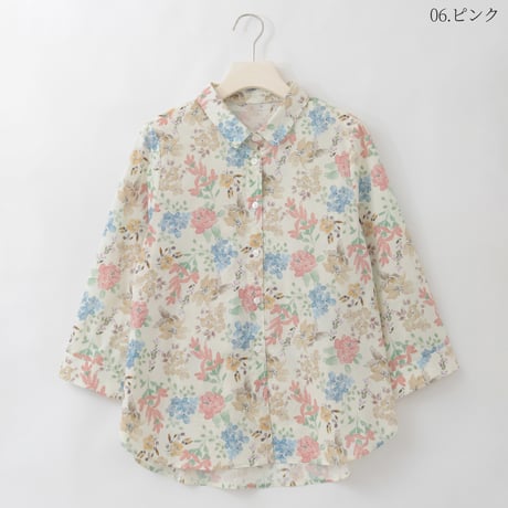 総柄プリント七分袖ブラウス

[41413753]natural mist