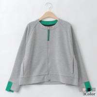 【洗える】配色ポイントジップアップデザインブルゾン

[41711478]natural mist