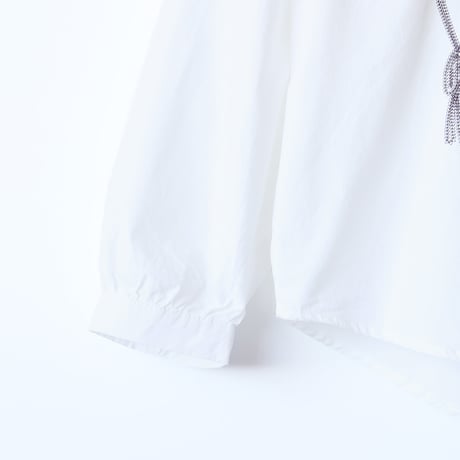 モチーフエンブロイダリーコットンシャツ[41413651]naturalmist