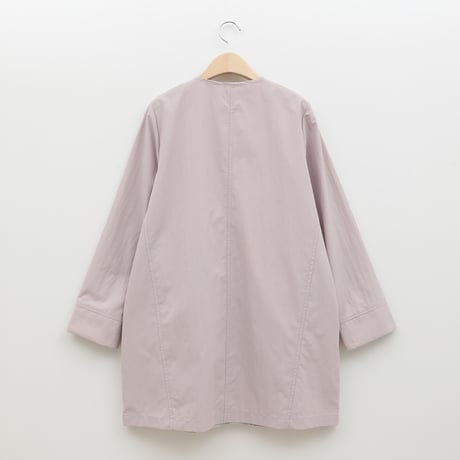 【洗える】ノーカラーライトアウターコート[41714262]natural mist