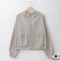 【洗える】ナイロンジップアップブルゾン  [41714446]natural mist