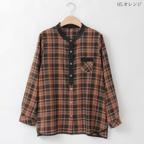 配色ポイントチェック柄デザインシャツ

[61713588]natural mist